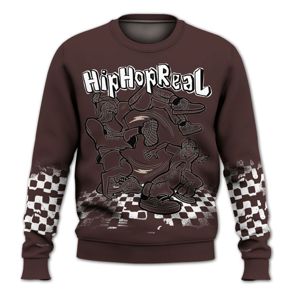 Sweatshirt To Match Burgundy Crush 3s - Feel Life Street Style All Over Print