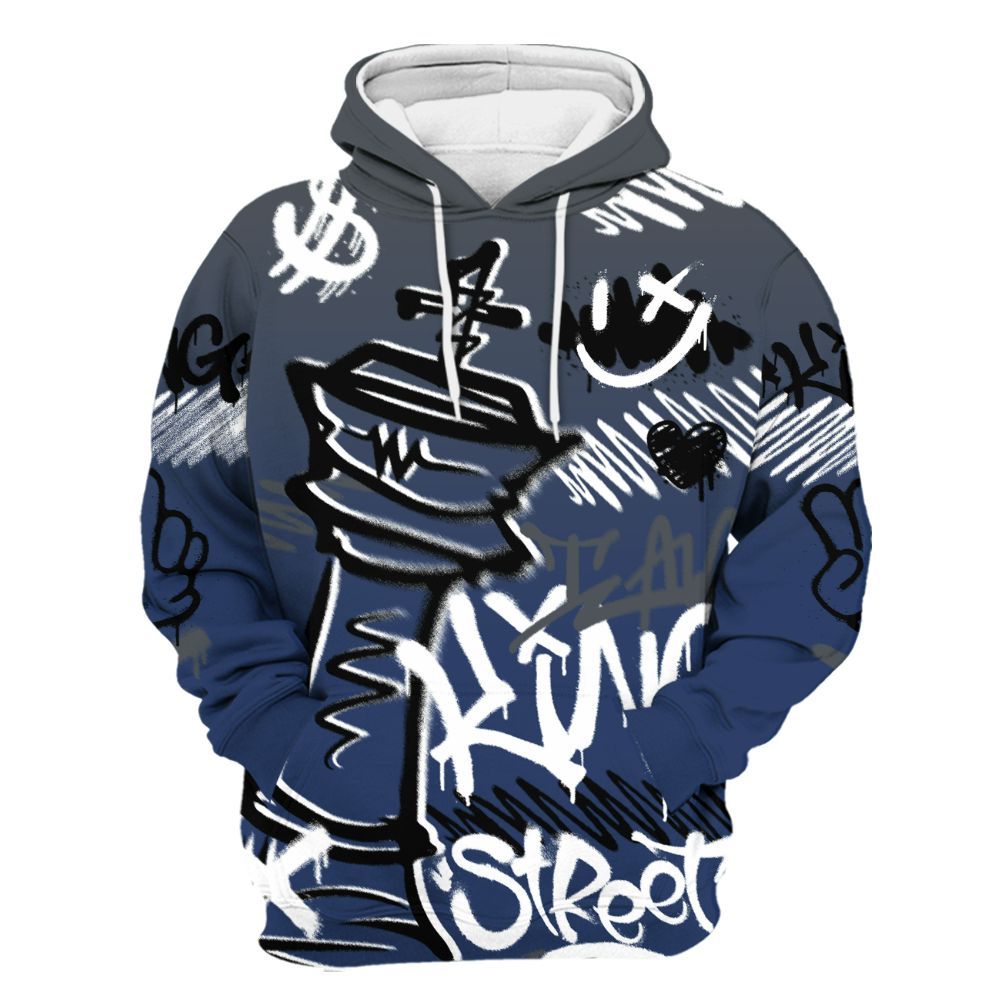 Hoodie To Match Retro Flint 13s - Street King Chess Streetwear All Over Print