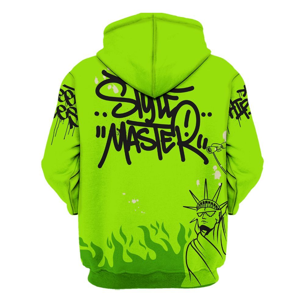 Hoodie To Match Electric Green 6s - Graphic Fck Around Find Out All Over Print