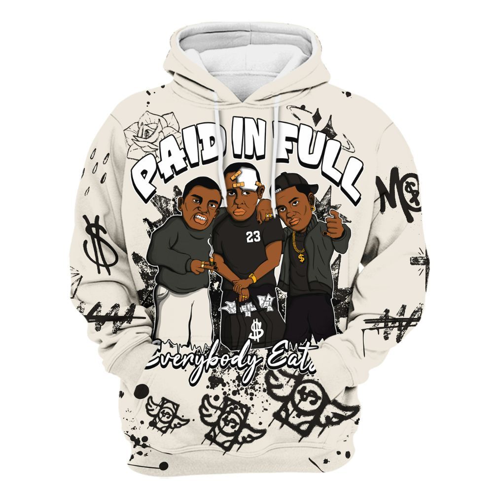 Hoodie To Match Air Max Plus Moonlight Swarovski - Everybody Paid In Full Crayon All Over Print