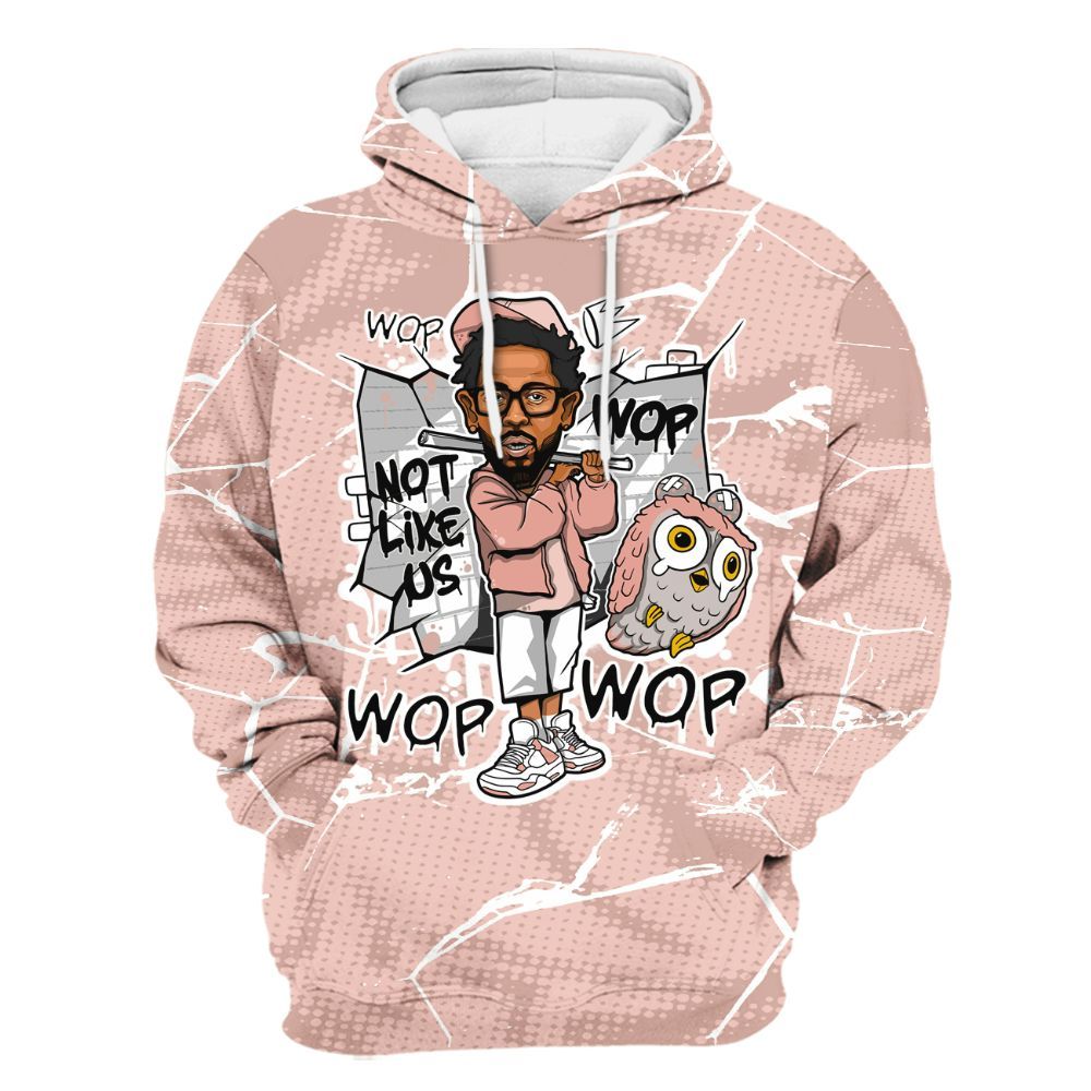 Hoodie To Match Low Legend Pink 11s - None Like ComptonCity Graphic Crack All Over Print