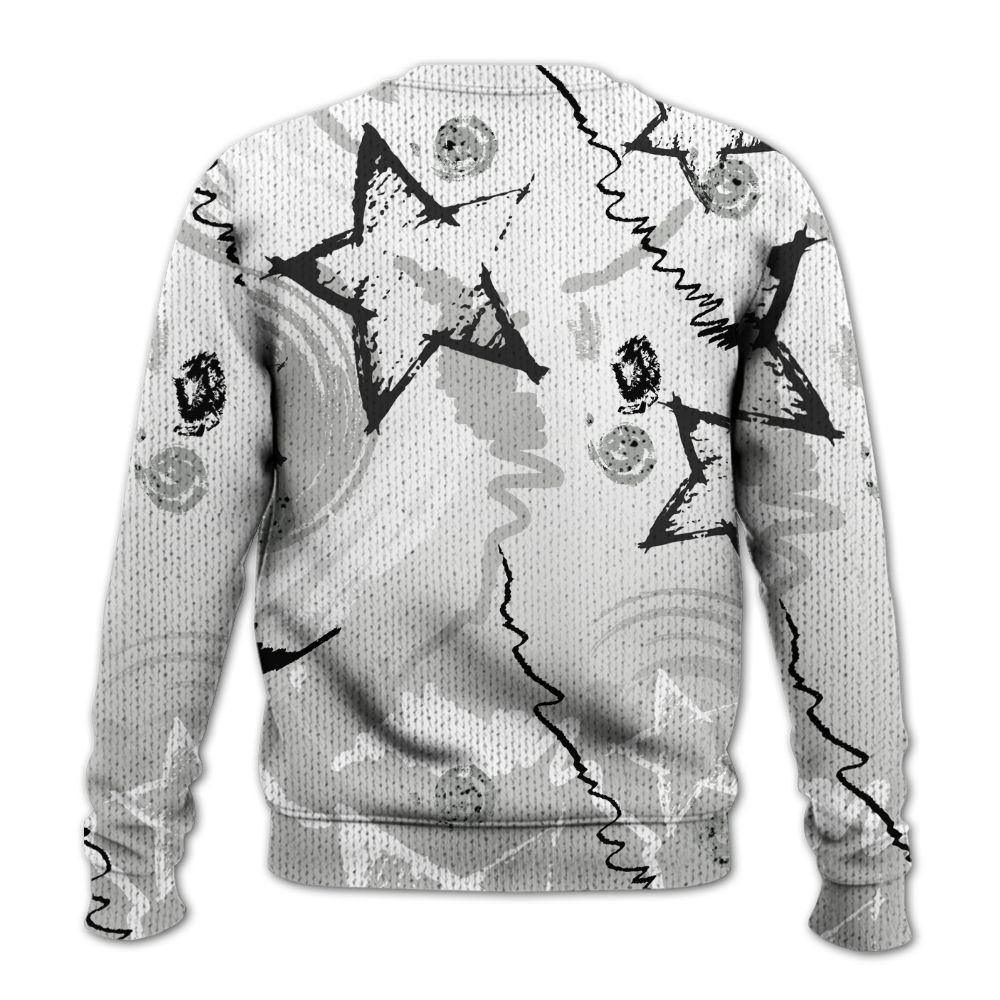 Knitted Sweater To Match Retro White Oreo 4s - Grind Shine Later Drip