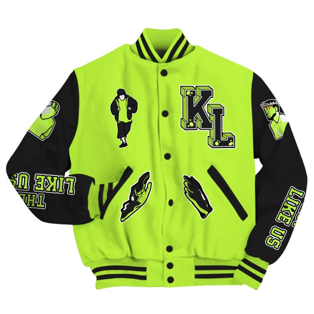 Varsity Jacket To Match Air Force 1 Low Dance Volt - Dislike Us Graphic All Over Print