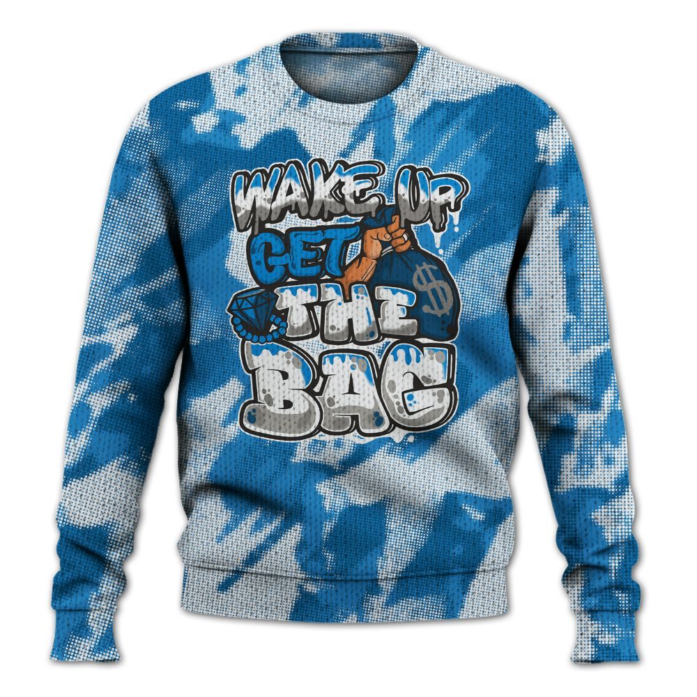 Knitted Sweater To Match Industrial Blue 4s - Get More Bags Abstract