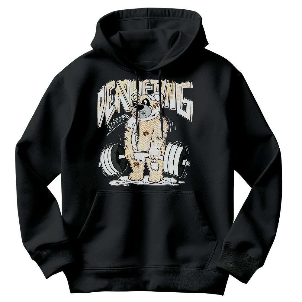 Sweatshirt To Match Low Yellow Python 11s - Deadlifting Bear Graphic