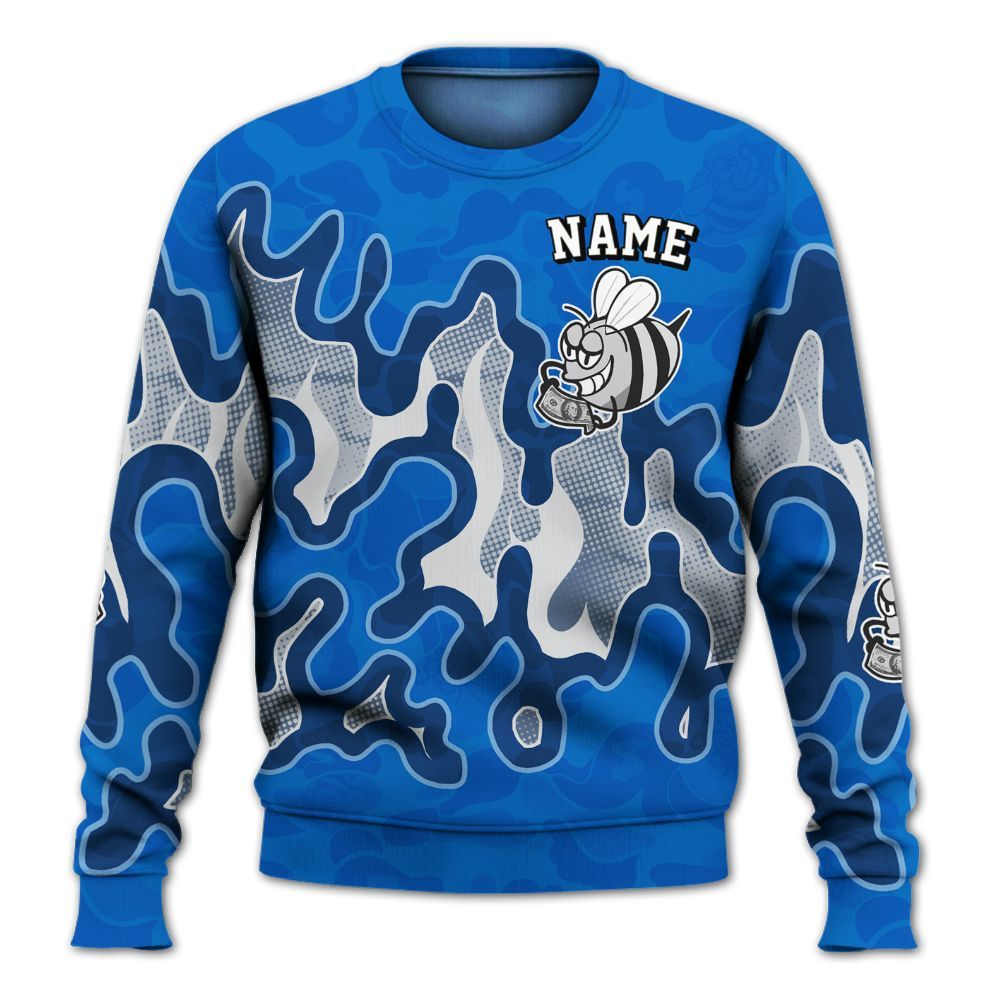 Sweatshirt To Match Blueberry 12s - No Day Off Graphic Custom Name All Over Print