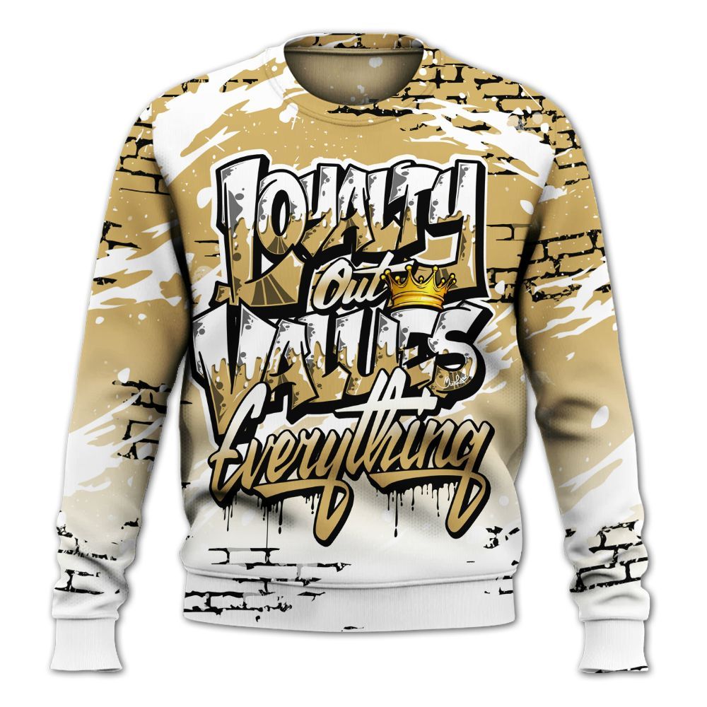 Sweatshirt To Match Craft Paris 6s - Values Of Loyalty Drip All Over Print