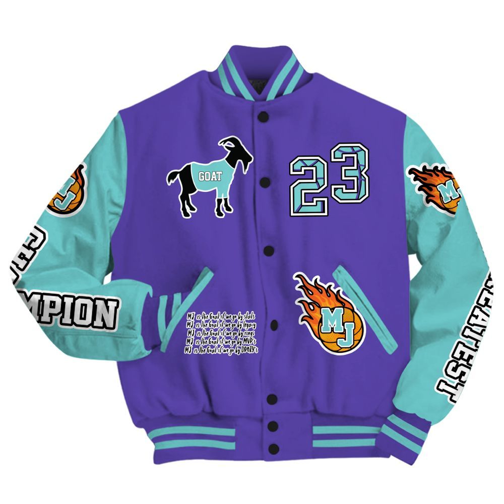 Varsity Jacket To Match Low Hornets 1s - 23 G.0.A.T Jump Up Basketball All Over Print