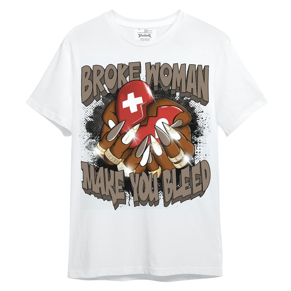 Shirt To Match Air Max Rocky Distressed - Broke Woman Heart Retro Unisex Shirt