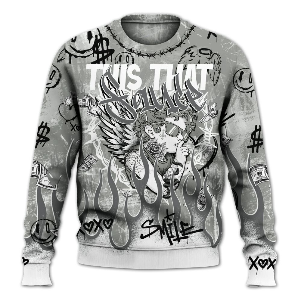 Sweatshirt To Match Paris Olympics 4s - This That Sauce Angel All Over Print