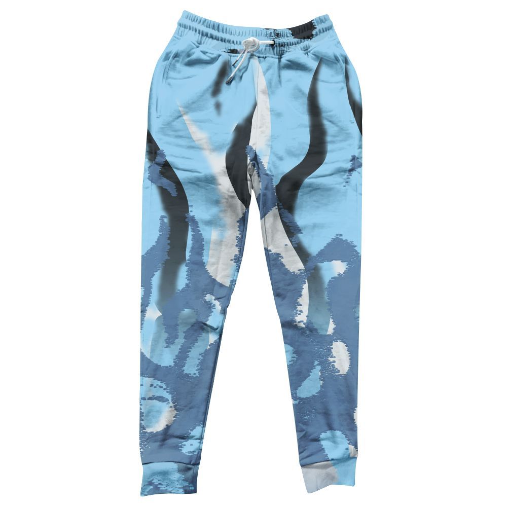 Sweatpant To Match Legend Blue 11s - Burn All Over Print