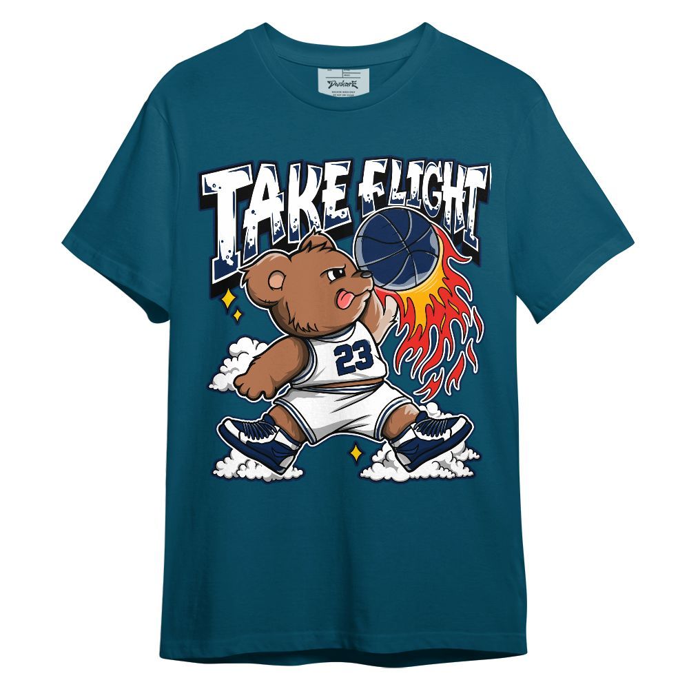 Shirt To Match High OG Deep Royal Blue 1s - Number 23 Basketball Bear Unisex Shirt