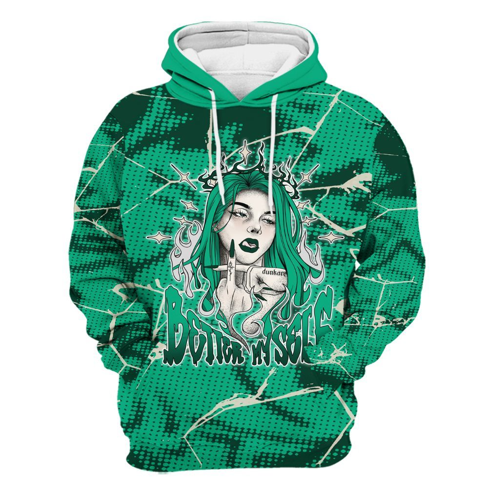 Hoodie To Match Oxidized Green 4s - My-Self Crack Unique All Over Print