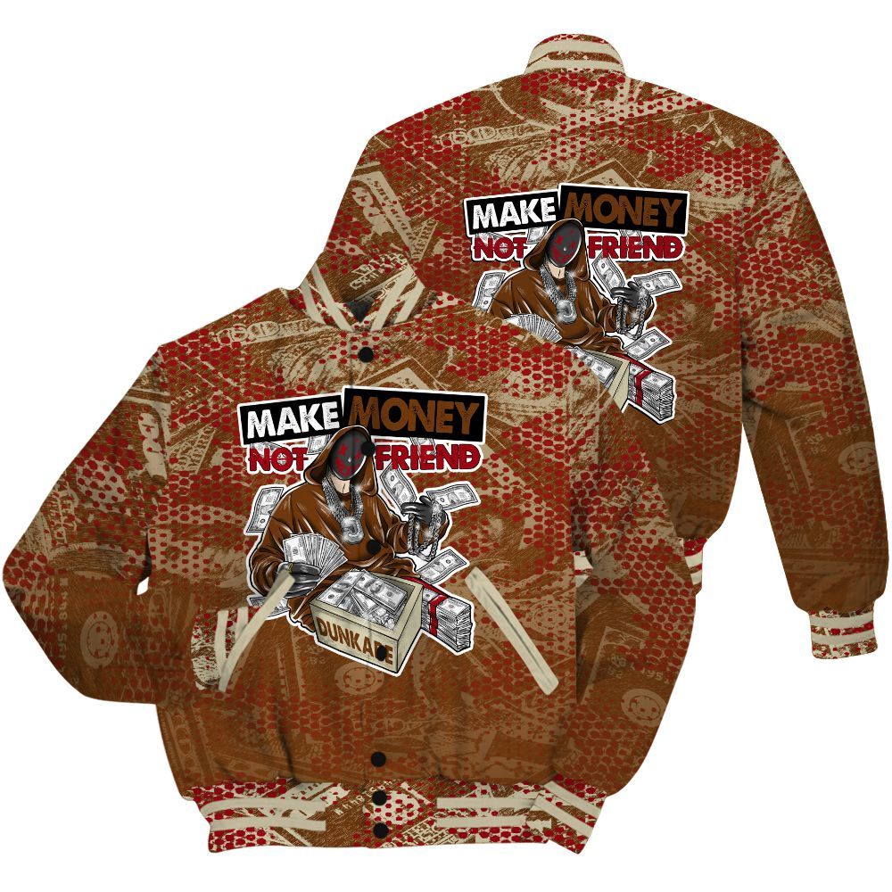 Varsity Jacket To Match Archaeo Brown 5s Shirt - Make Moneys Unique All Over Print