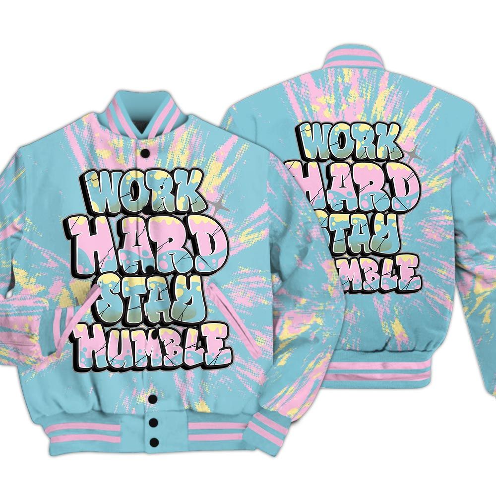 Varsity Jacket To Match SB Dunk Low Visty - Working Hard And Humble Luxury Varsity Jacket Unisex