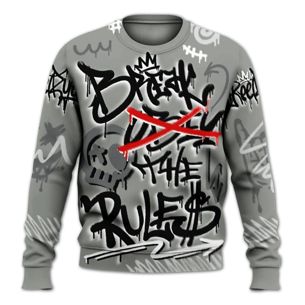 Sweatshirt To Match Paris Olympics 4s - Break Rules Streetwear All Over Print