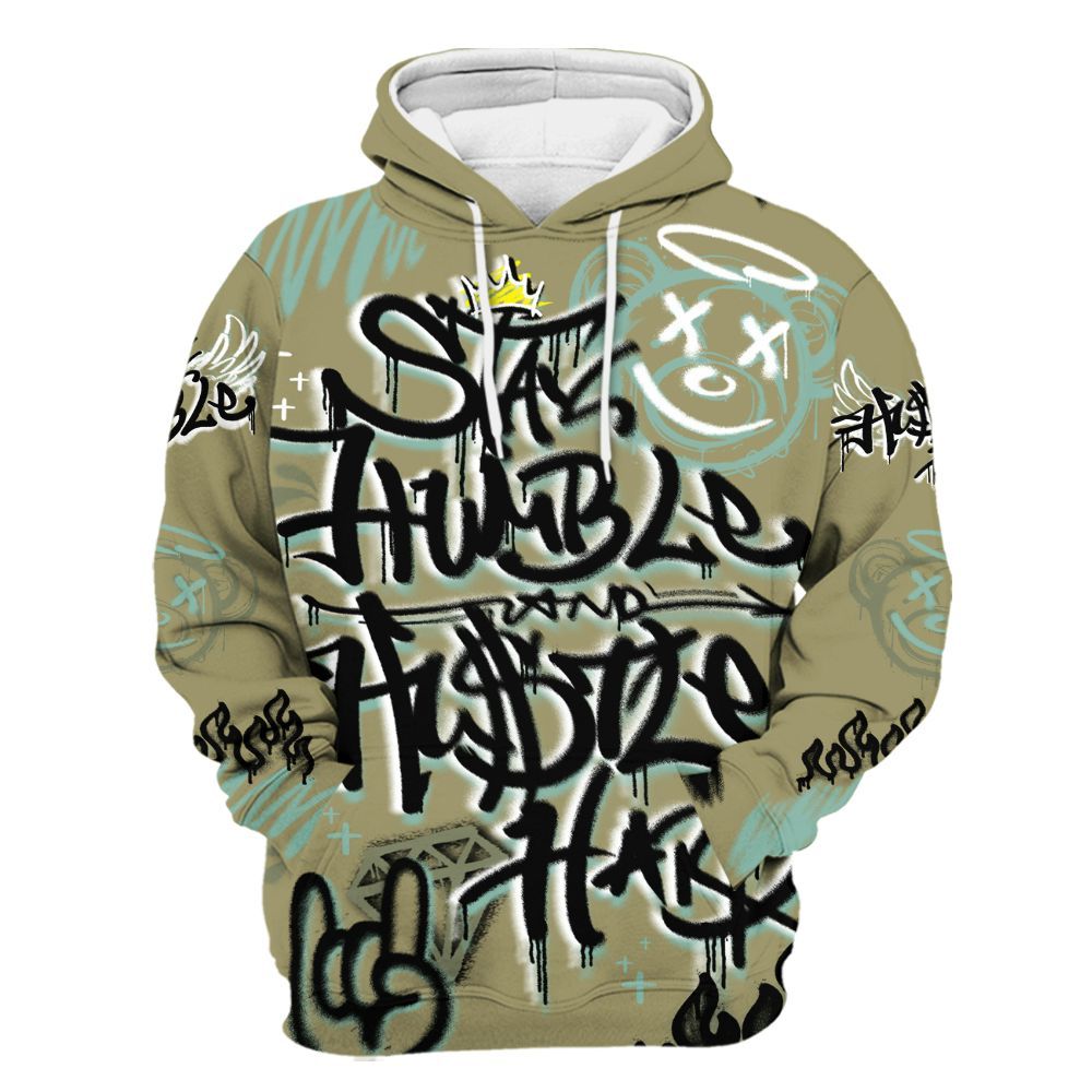 Hoodie To Match Dunk Low Suede Olive Aura - Humble Drip Streetwear Graffity All Over Print