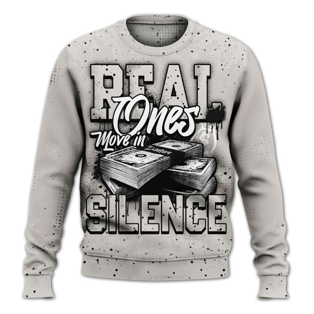 Sweatshirt To Match The Classic 40s - Move In Silence Money Street Retro All Over Print