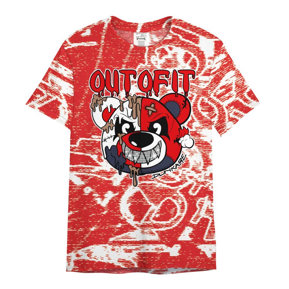 Shirt To Match Low OG Howard Bison 1s - Out Of It Bear Avant-Garde All Over Print