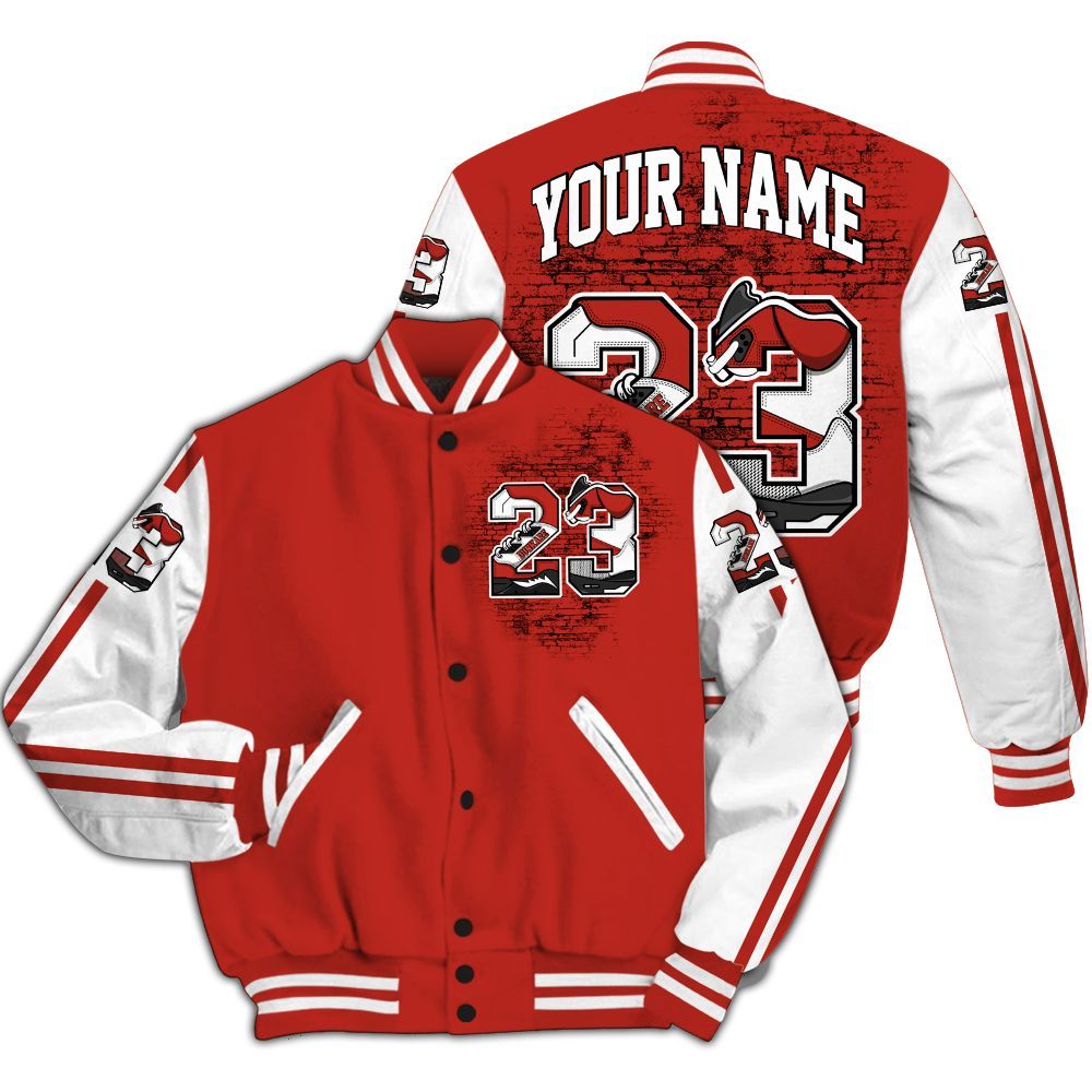 Varsity Jacket To Match Dunk Low St. Johns - Custom Name Number 23 5s All Over Print