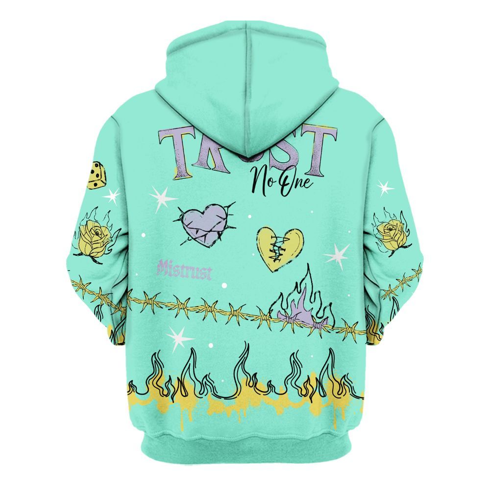 Hoodie To Match Dunk Low Easter 2026 - Trust No One Snake-Bite Doodle Crayon All Over Print