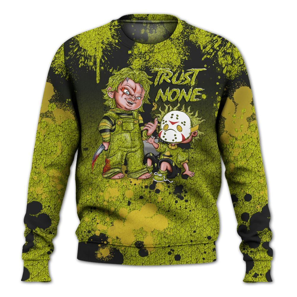 Sweatshirt To Match Dunk Low QS Halloween Skull - Trust No One Scary All Over Print