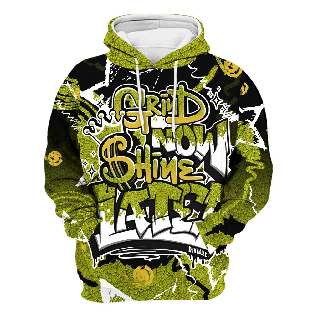 Hoodie To Match Dunk Low QS Halloween Skull - Grind Shine Later Drip All Over Print