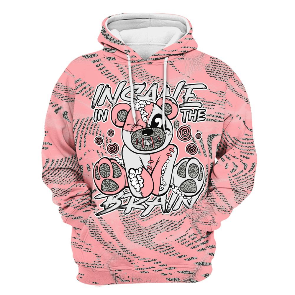 Hoodie To Match Retro Wings 3s - Insanes Bear Fume All Over Print