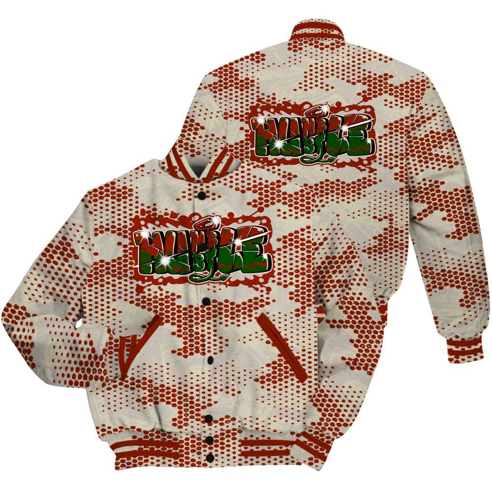 Varsity Jacket To Match El Grito 5s Shirt - Humbled Hustles Graphic Banknotes All Over Print