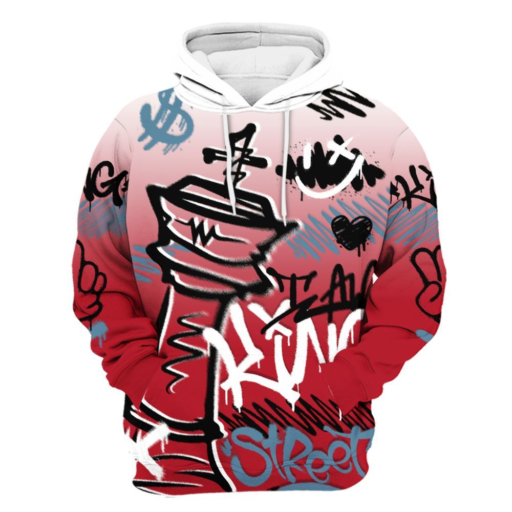 Hoodie To Match Retro Raging Bull 5s - Street King Chess Streetwear All Over Print