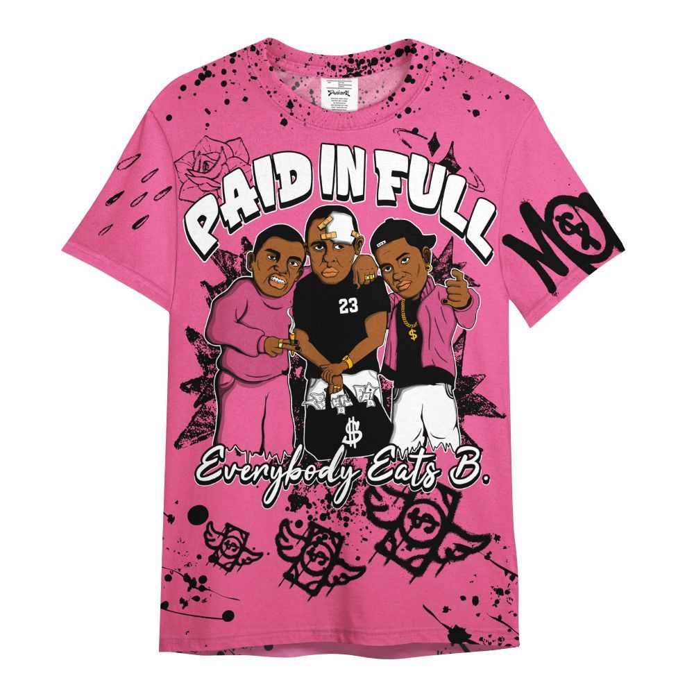 Shirt To Match Air Max SNDR Hyper Pink - Everybody Paid In Full Crayon All Over Print