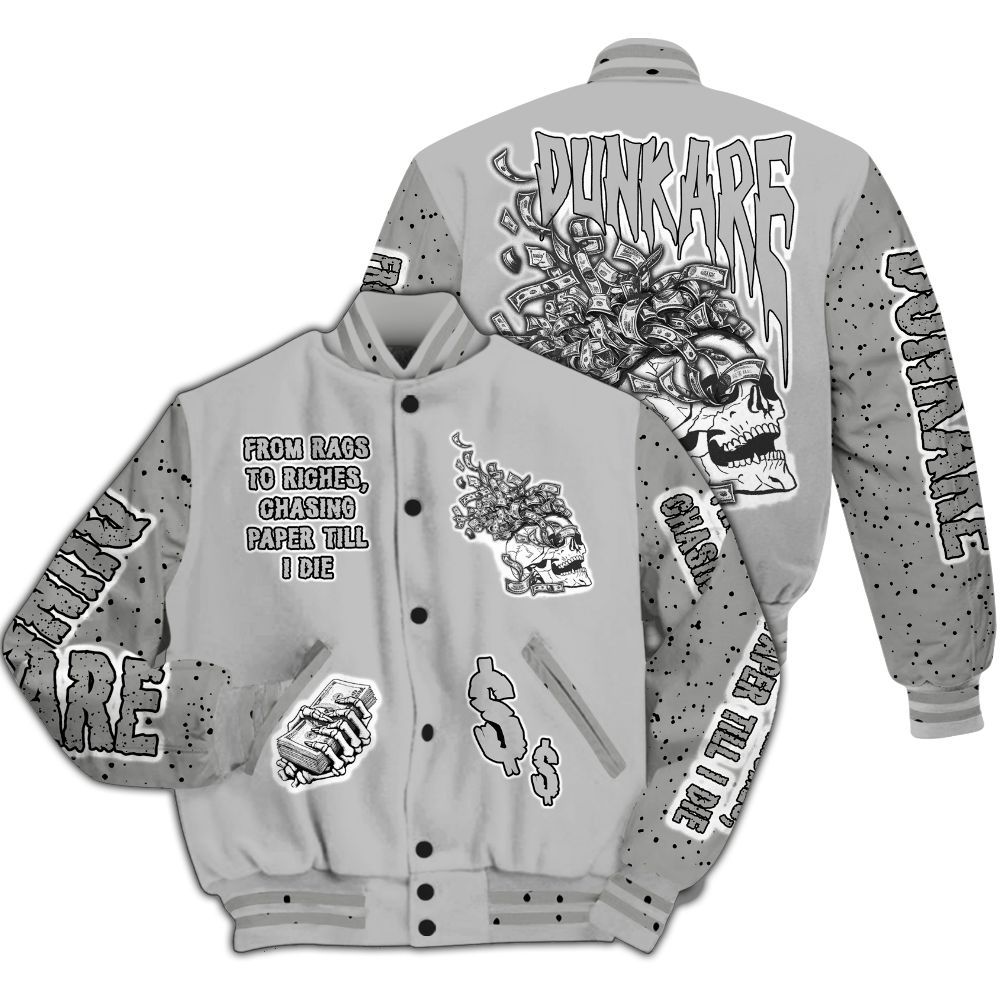 Varsity Jacket To Match Retro White Oreo 4s - From Rags To Riches All Over Print