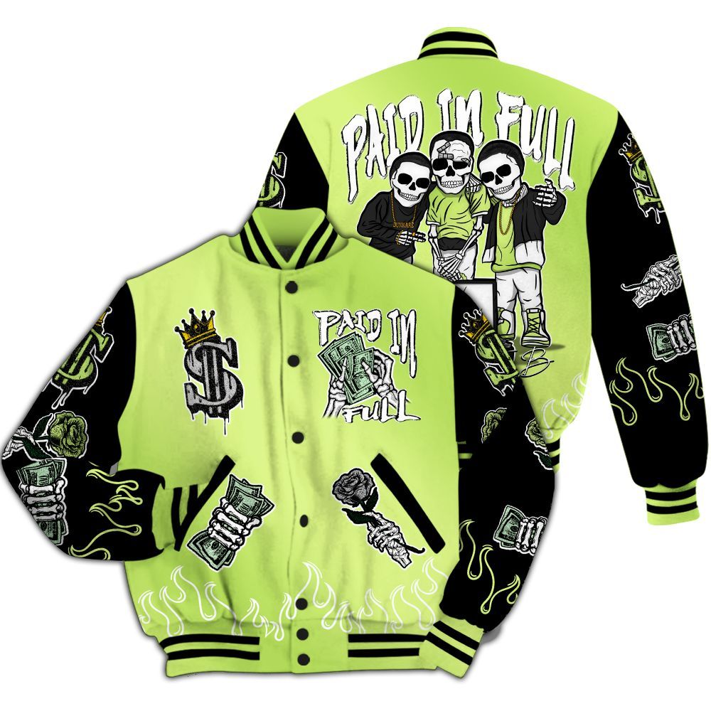 Varsity Jacket To Match Air Max SNDR Volt - Fire Everybody Paid In All Over Print