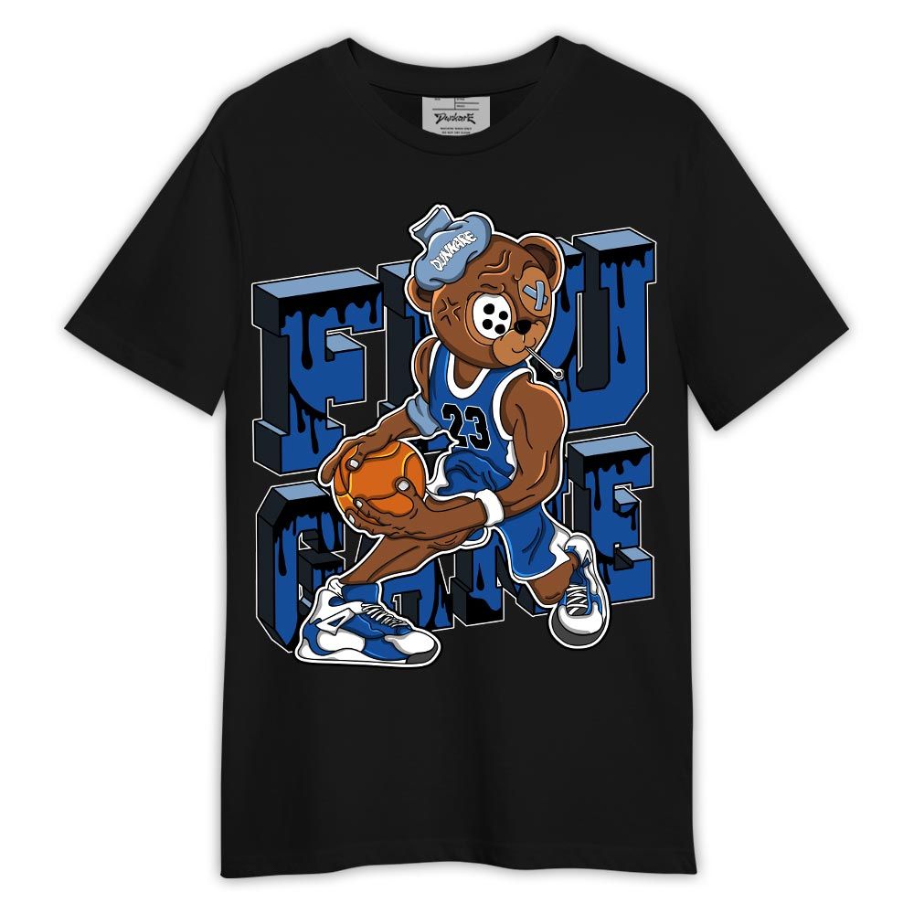 Shirt To Match Low Space Royal 11s - Graphic Flu Game Bear Shirt Outfit