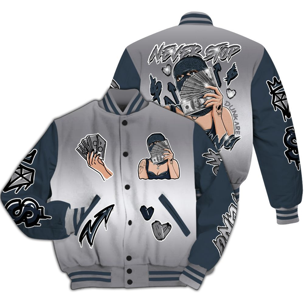 Varsity Jacket To Match Air Max 1 Jacquemus Blue - Hustling Unique All Over Print