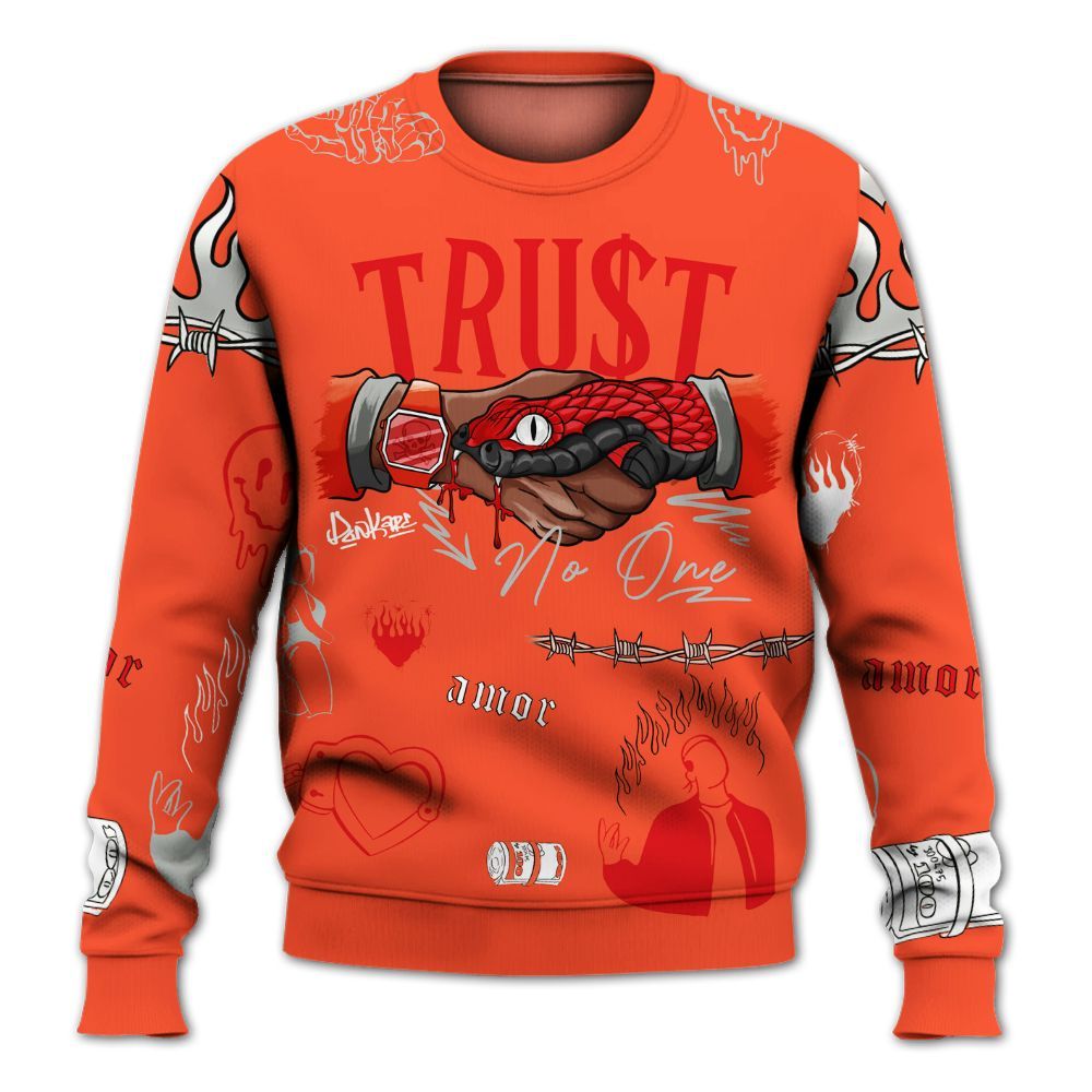 Sweatshirt To Match Air Max 1 86 Cosmic Clay - Snake Trust No One All Over Print