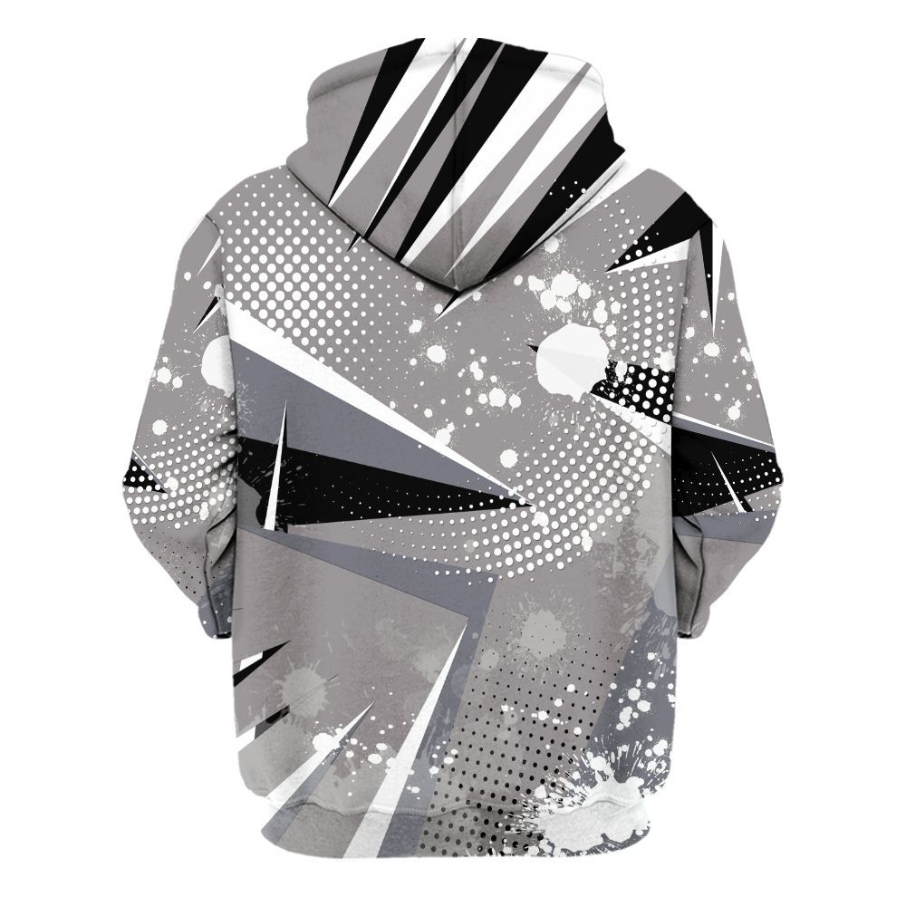 Hoodie To Match Cool Grey 11s - Poly Trust No One Dripping All Over Print