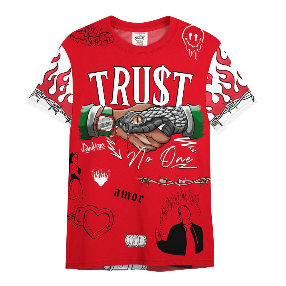 Shirt To Match Chicago 13s - Snake Trust No One All Over Print