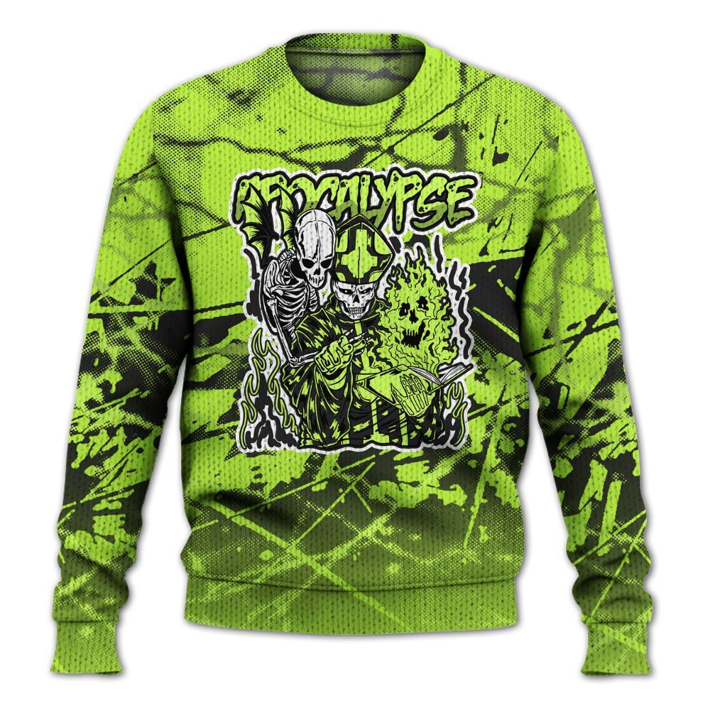 Knitted Sweater To Match Air Force 1 Low Dance Volt - Apocalypse Skeleton Profound