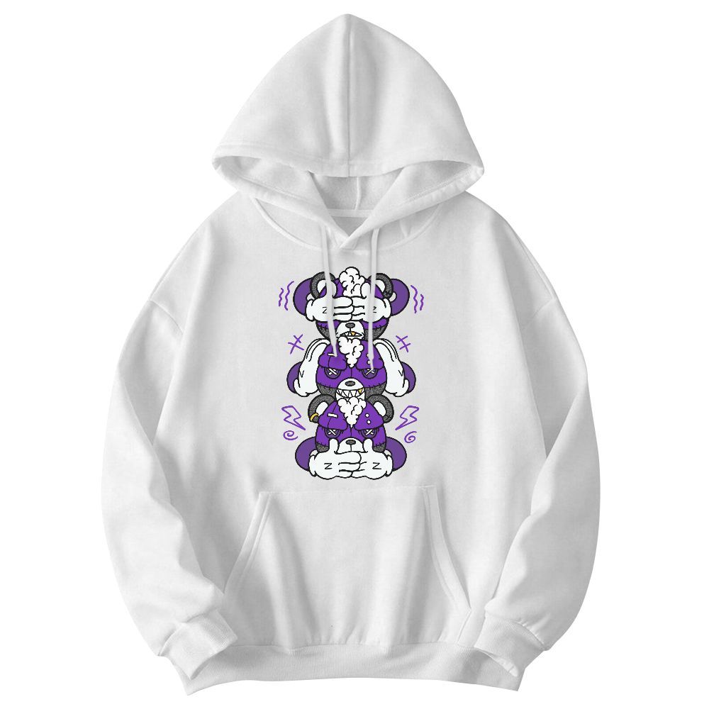 Sweatshirt To Match Retro Dark Iris 3s - Wisdom Hugz Graphic