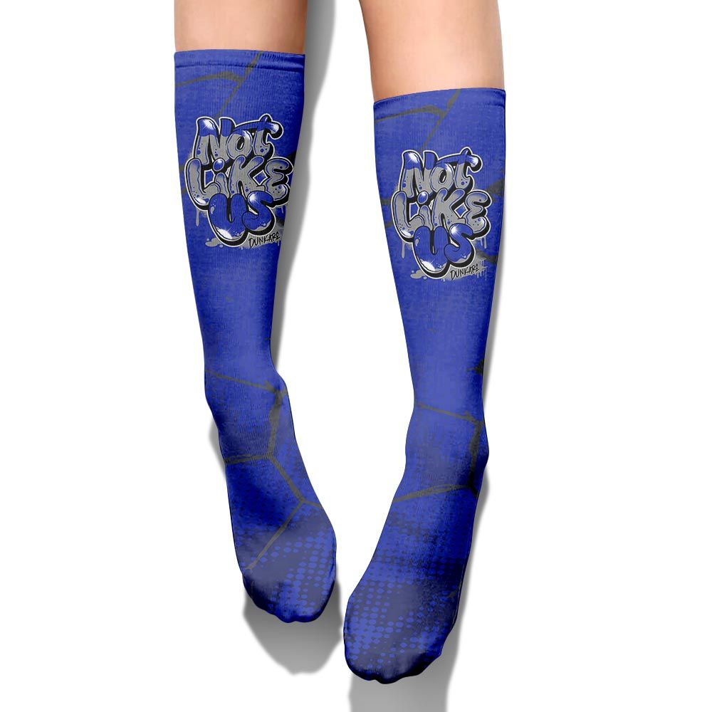 Sock To Match Air Max Plus Black Racer Blue - None Like Us Graphic