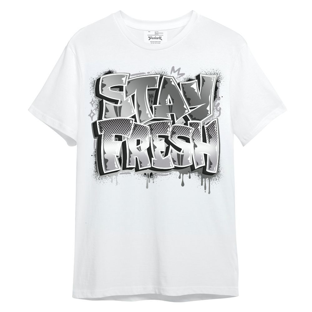 Shirt To Match Metallic Silver 14s - Stay Fresh Dripping Streetwear Unisex Shirt