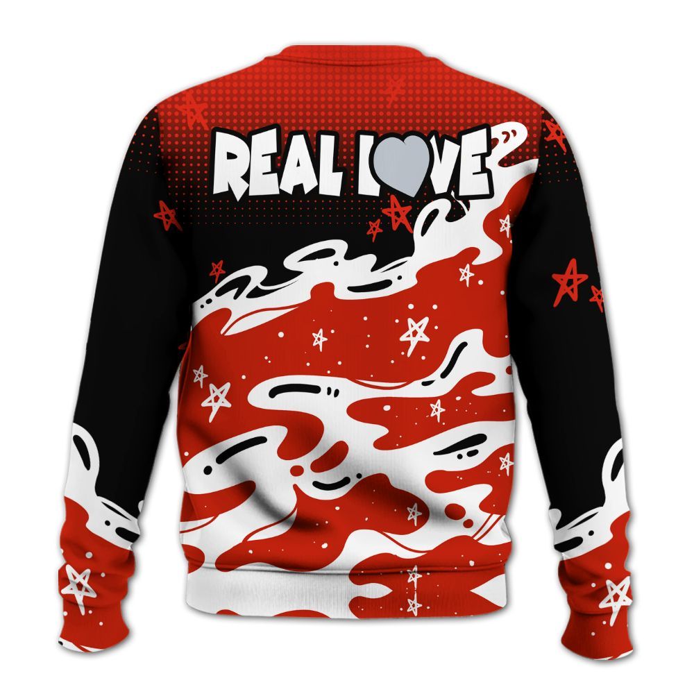 Sweatshirt To Match Retro Cherry 11s - Sincere Fondness Bear Stars All Over Print