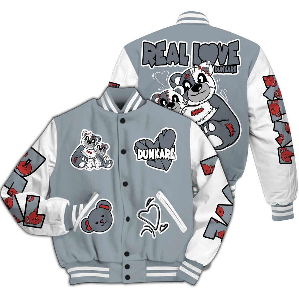 Varsity Jacket To Match Wolf Grey 13s - Sincere Fondness Bear All Over Print
