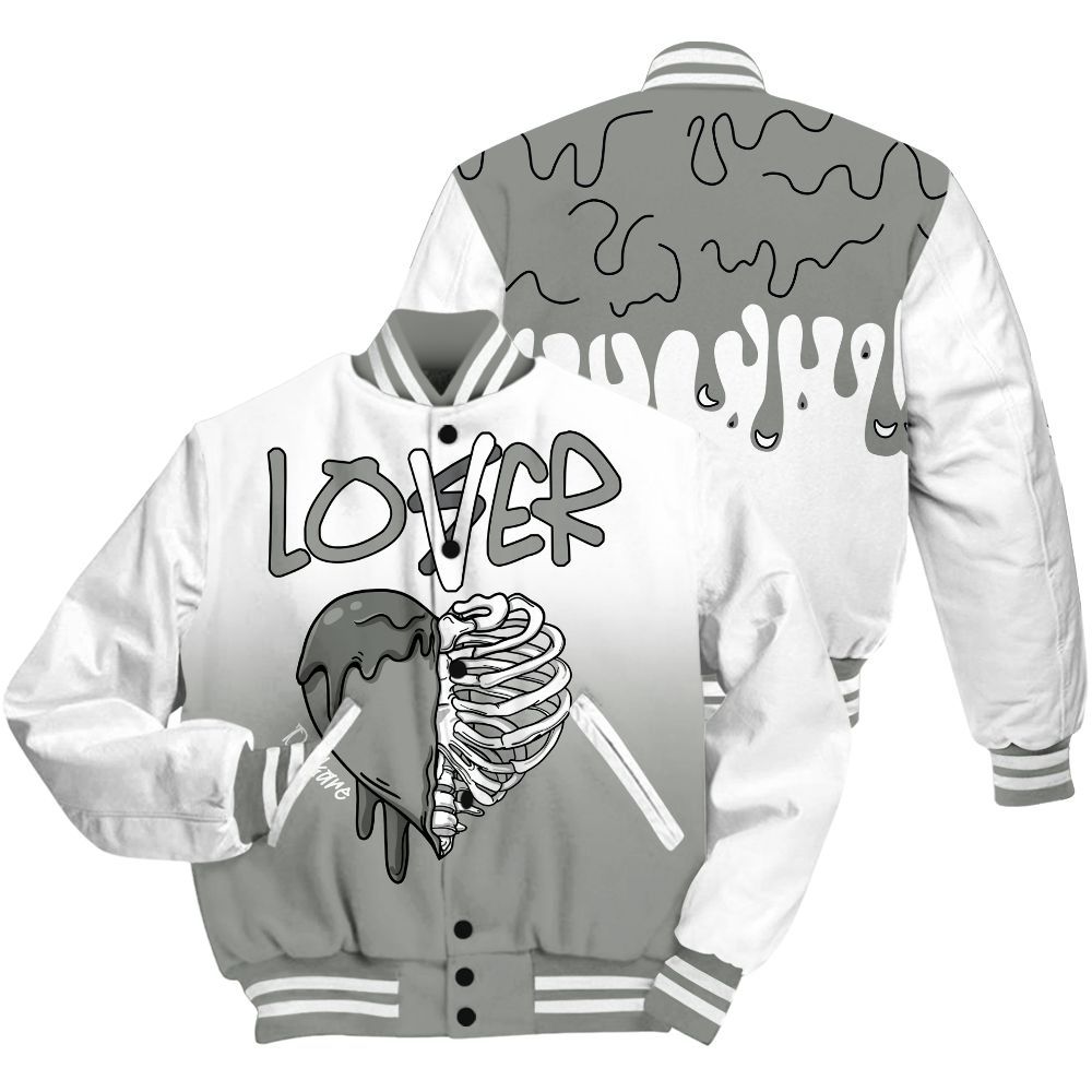 Varsity Jacket To Match Paris Cement Grey 4s Shirt, Loser Lover Dripping All Over Print