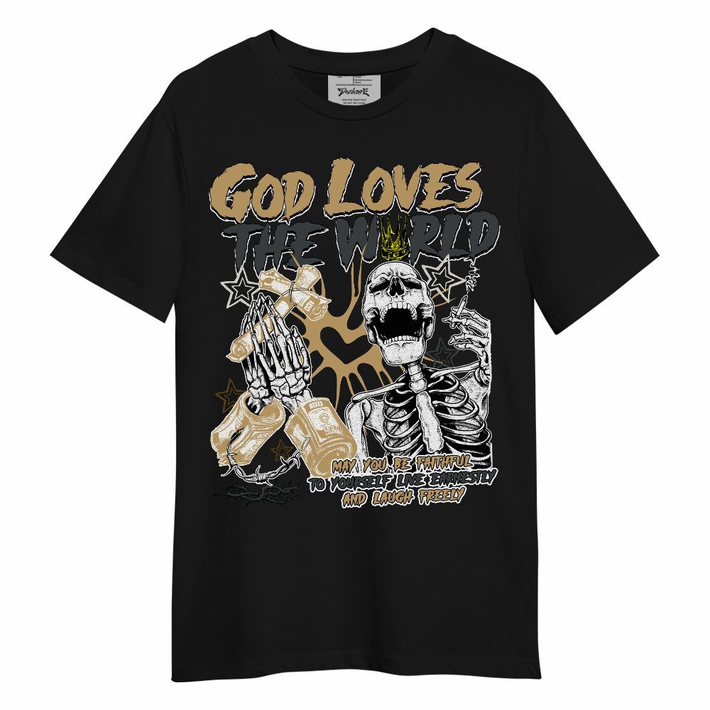Shirt To Match Black LD 1000 - God Loves The World Unisex Shirt