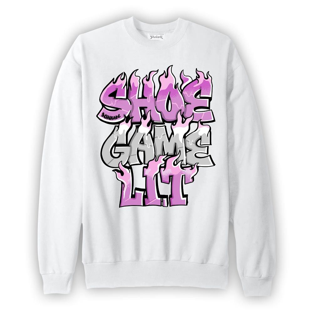 Sweatshirt To match Hyper Violet 4s Sweatshirt - Shoe Game Lit Graphic Graphic