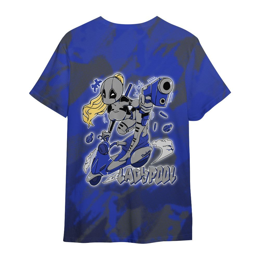 Shirt To Match Air Max Plus Black Racer Blue - Lady Pool Cartoon Abstract Halftone All Over Print