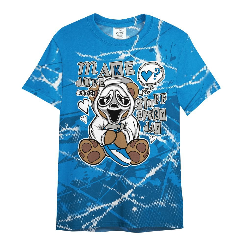 Shirt To Match Military Blue 4s - Make Dopes Bear Profound All Over Print