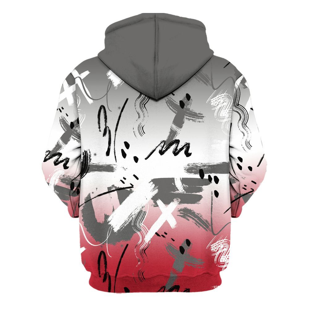 Hoodie To Match Red Flint 13s - Money Hustle Grind Pray All Over Print